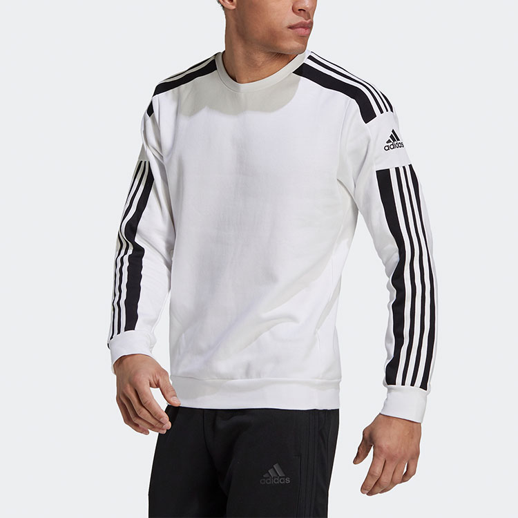Details for adidas Pullover Putih Lengan Panjang dengan Cetakan Logo Berjalur GT6641