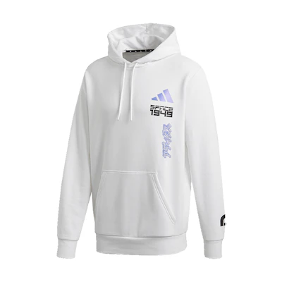 adidas White Pullover Hoodie Casual Sportswear GI6397