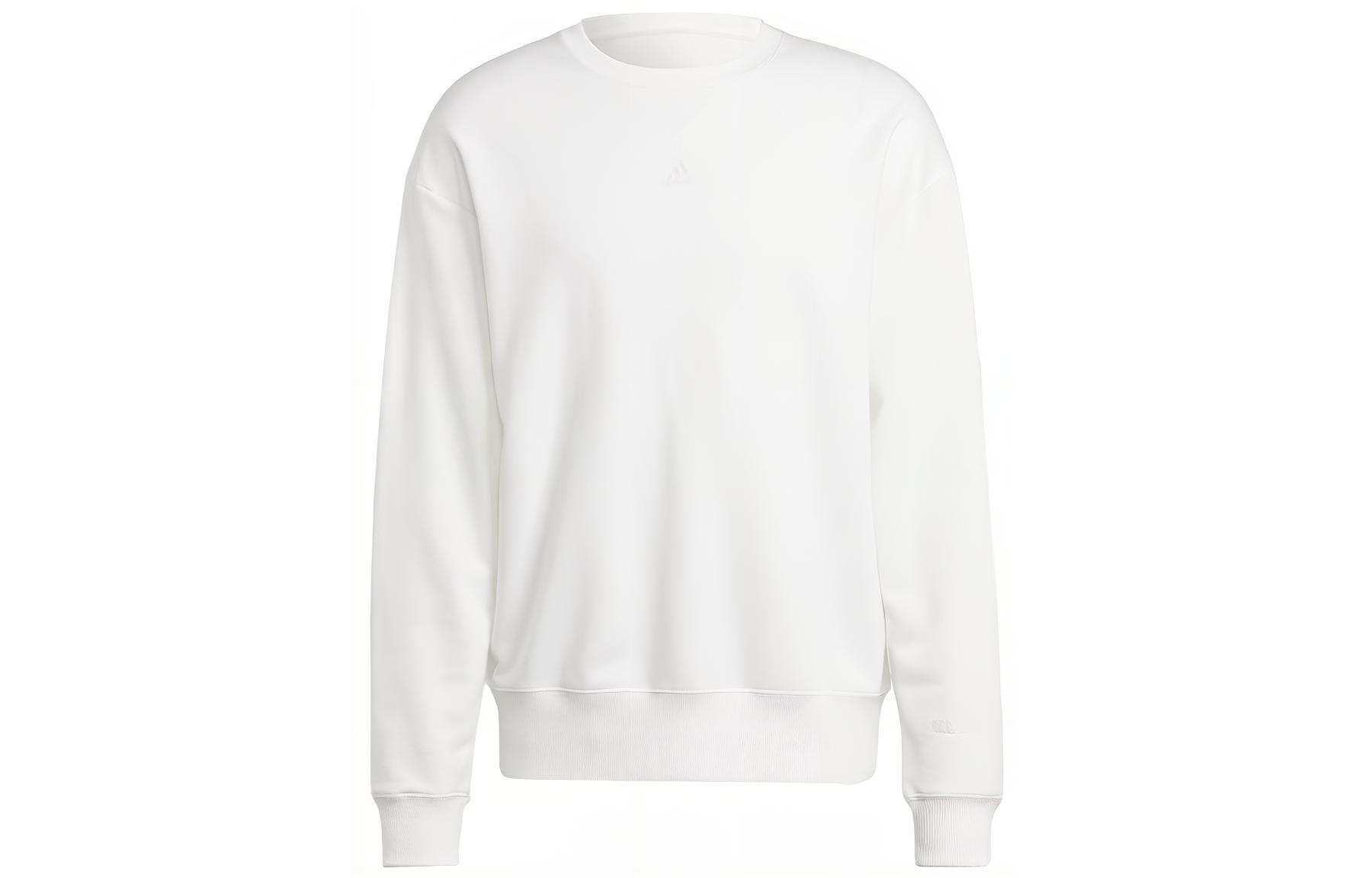 adidas White Pure Logo Print Crewneck Sweatshirt Japan Edition IC9805-JAPAN