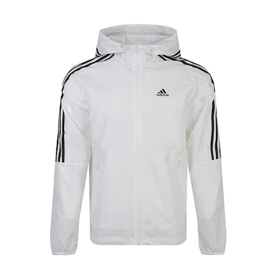 adidas White Sports Hoodie Jacket FT2833