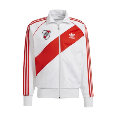 adidas White Stand Collar Long-Sleeve Track Jacket HC0297