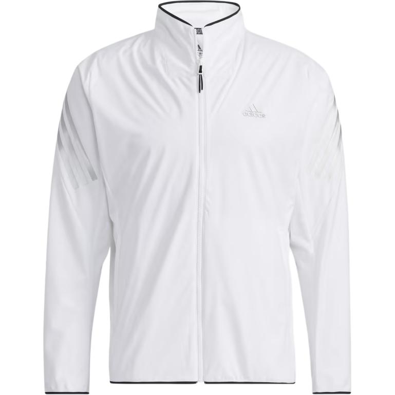 adidas White Striped Zip-Up Track Jacket GT3438