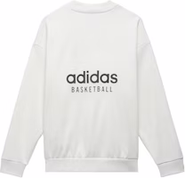 adidas White Unisex Solid Pullover Sweatshirt - Couples' Edition IA3436 adidas White Unisex Solid Pullover Sweatshirt - Couples' Edition IA3436