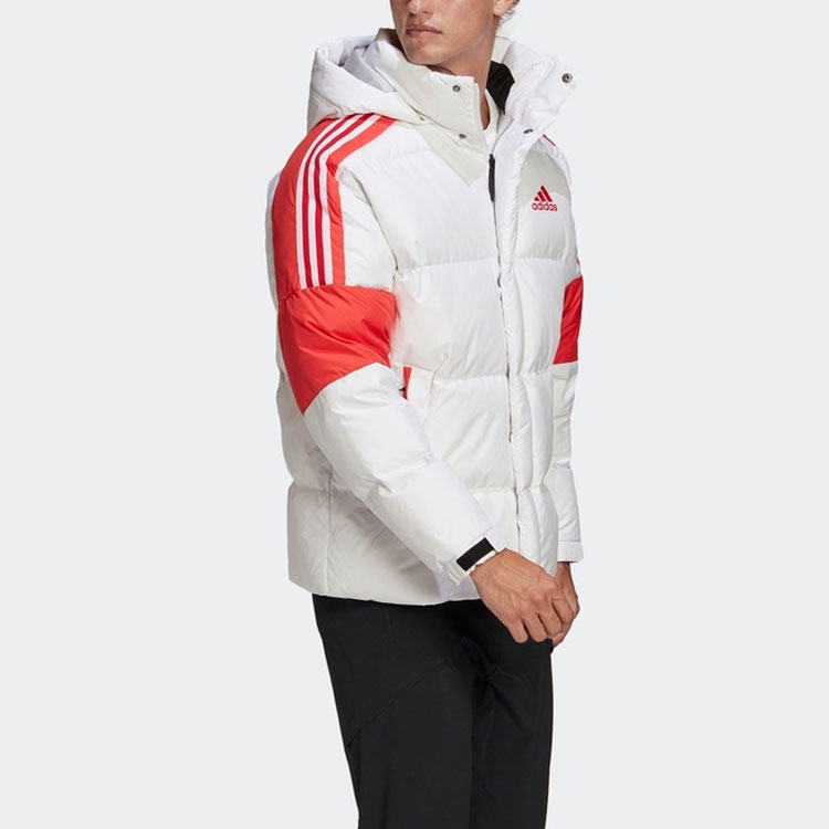 Sizing 阿迪达斯白色冬季户外羽绒夹克 GF0106