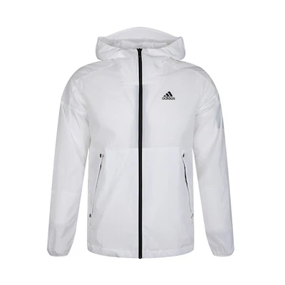 adidas White Woven Regular Fit Jacket EH3768