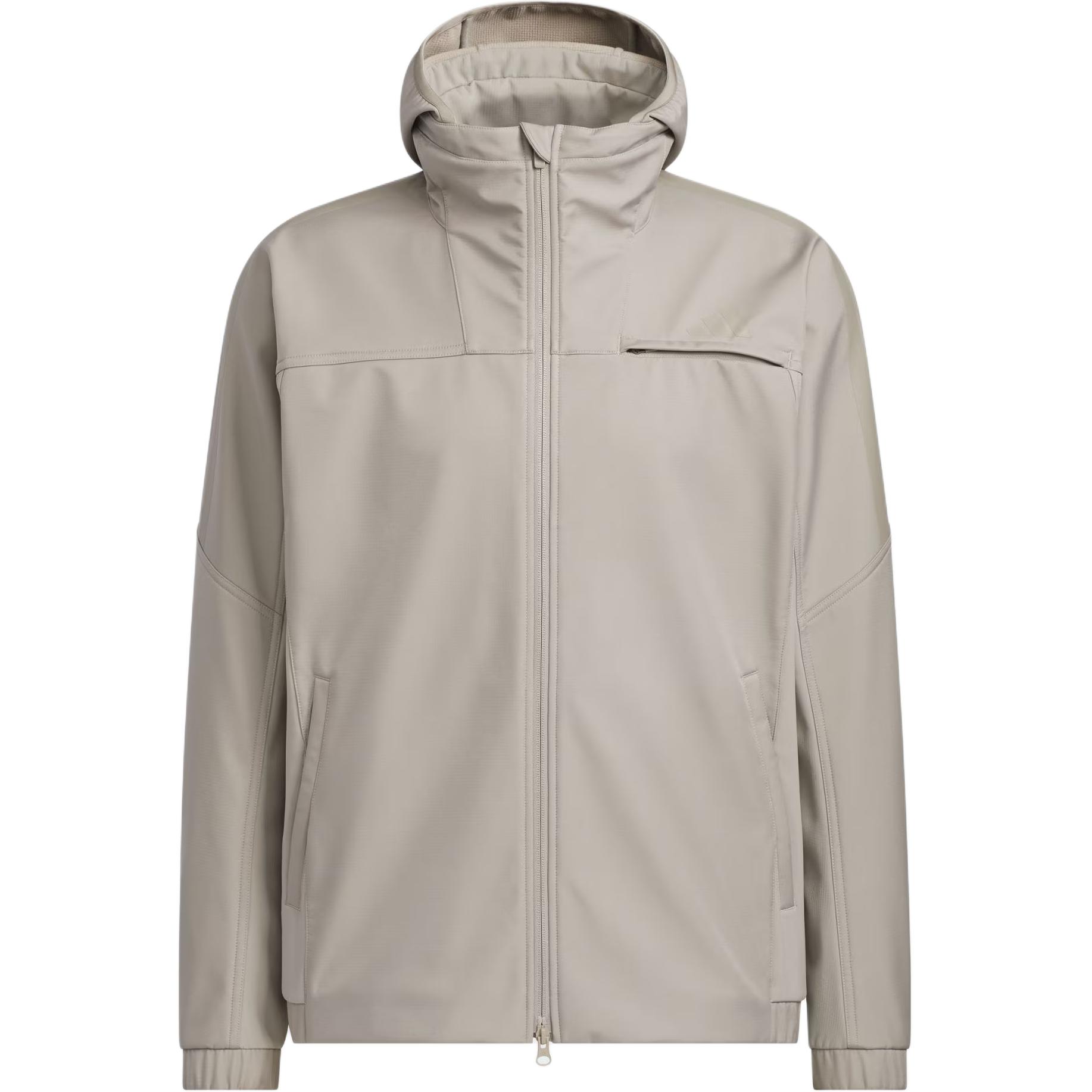 adidas Wind 3-Stripes Solid Hooded Jacket Long Sleeve Activewear KQ8526