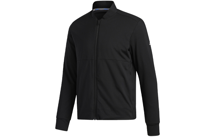 adidas Wind P Heat Golf Bomber Jacket Black Casual Sports Outerwear FS6974