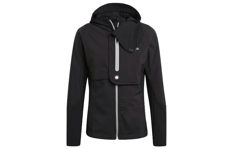 adidas Wind RDY Jacket M Black Casual Running Hoodie Jacket GN5921