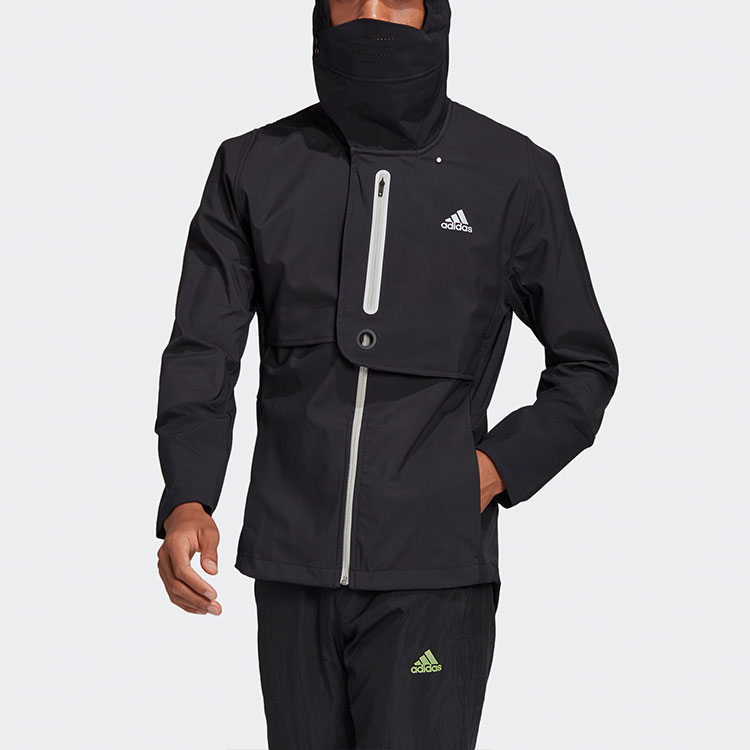 Shop adidas Wind RDY Jacket M Black Casual Running Hoodie Jacket GN5921