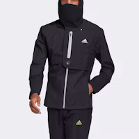 Shop adidas Wind RDY 休閒跑步連帽外套 男款 黑色 夾克 GN5921
