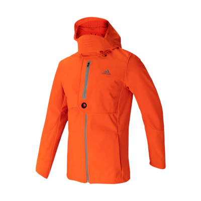 adidas WIND RDY Signal Orange Logo Zip-Up Hooded Jacket GN5920