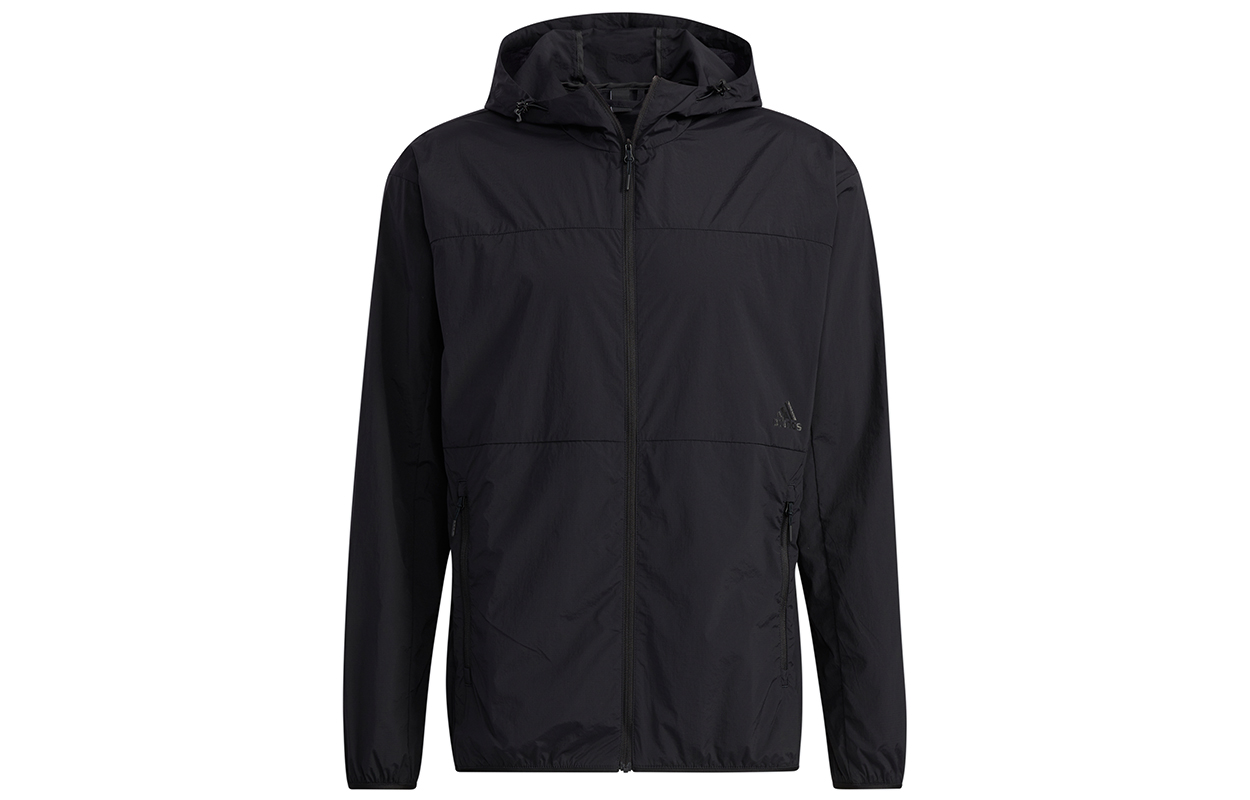 adidas Windbreaker Woven Hooded Jacket - Black GP0976