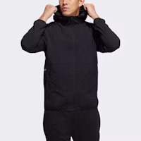 Lookbook adidas 防風連帽織布外套 - 黑色 GP0976