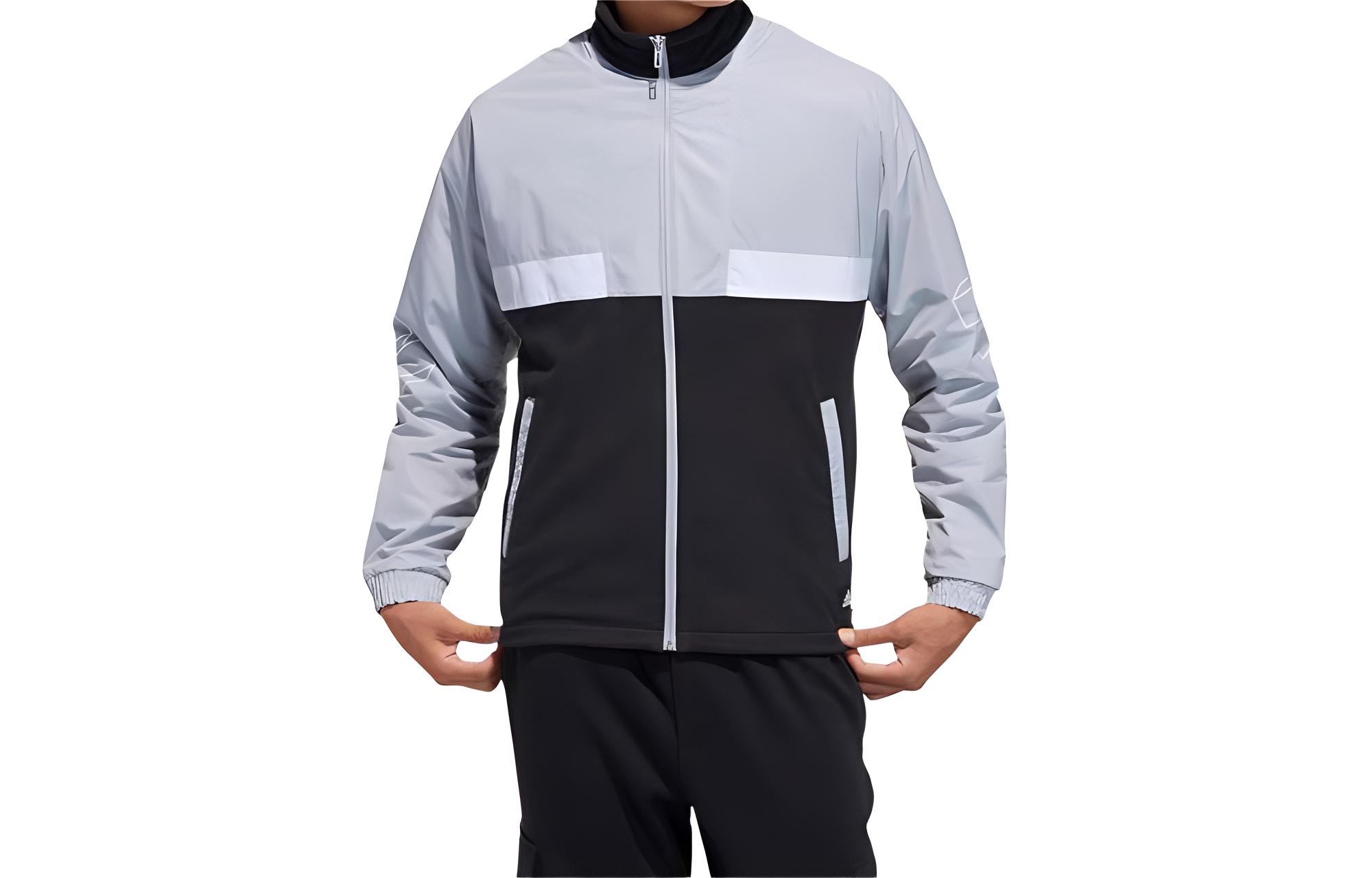adidas Windbreaker Woven Zip-Up Jacket Black GP1830