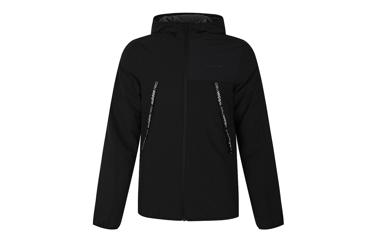 adidas Windproof Hooded Jacket Black EI4754
