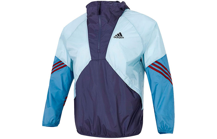 adidas WINDRDY Colorblock Striped Training Jacket Blue H65747
