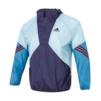 adidas WINDRDY Colorblock Striped Training Jacket Blue H65747