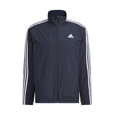 adidas WINDRDY Logo Print Striped Stand-Collar Jacket Navy (Japan Edition) IK73360-JAPAN