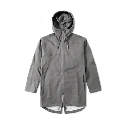 adidas Wings + Horns Tech Parka Gray Casual Zip-Up Hooded Jacket bk0217