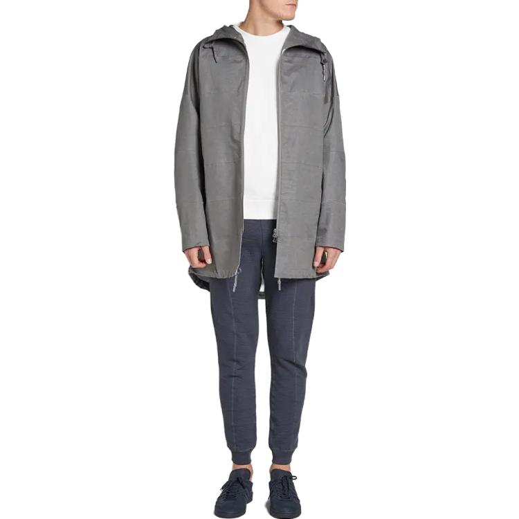 Lookbook adidas Wings + Horns Tech Parka Gray Casual Zip-Up Hooded Jacket bk0217