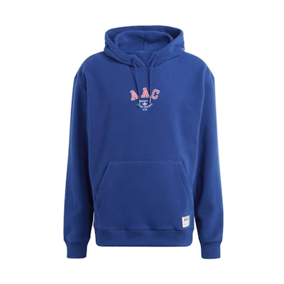adidas Winter Polar Fleece AAC Hoodie Blue - Embroidered Drawstring Hoodie HZ0718