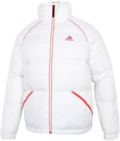 Order adidas Winter Puffer Jacket with Color-Block Stripes - White. H20751