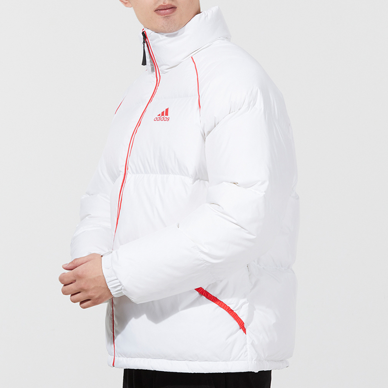 Purchase アディダス ウィンターパファージャケット カラーブロックストライプ - ホワイト H20751