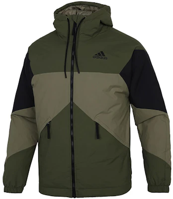 adidas Jaket Musim Dingin Warna Hijau Army dengan Desain Colorblock GT6547 Order adidas Jaket Musim Dingin Warna Hijau Army dengan Desain Colorblock GT6547