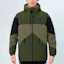 Shop adidas Jaket Musim Dingin Warna Hijau Army dengan Desain Colorblock GT6547