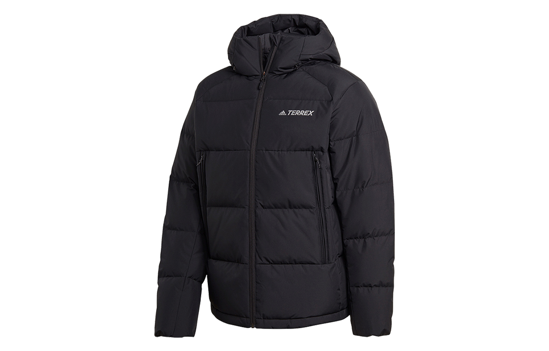 adidas Winter Windproof Hooded Down Jacket - Black GE9901