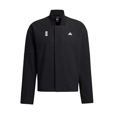 adidas WJ JKT Denim Black Training Jacket Casual Logo风 Style GP0904