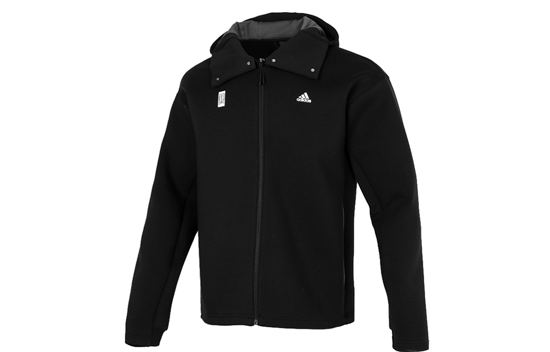 adidas WJ JKT Warm Casual Sports Hoodie Jacket Black GU1749