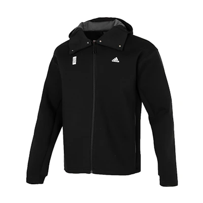 adidas WJ JKT Warm Casual Sports Hoodie Jacket Black GU1749