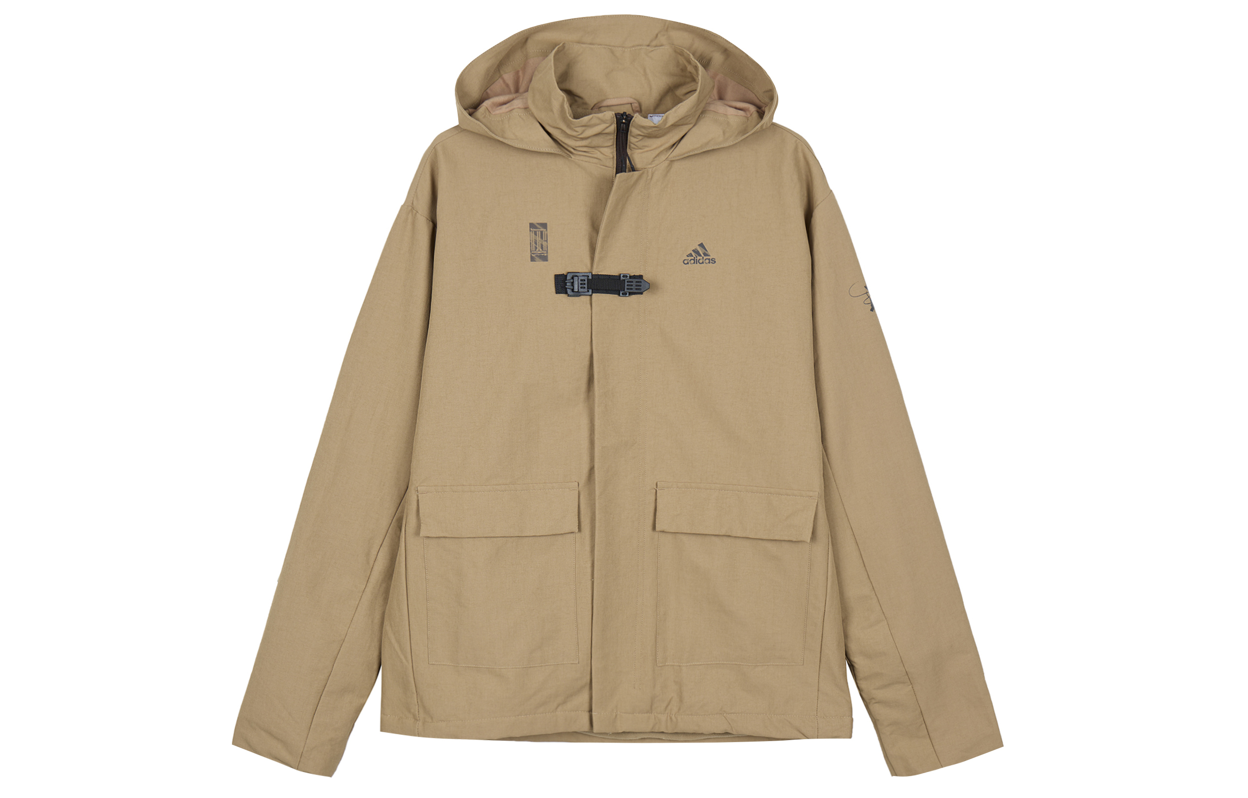 adidas WJ JKT Warm Casual Sports Hoodie Jacket Cardboard Yellow GU1748