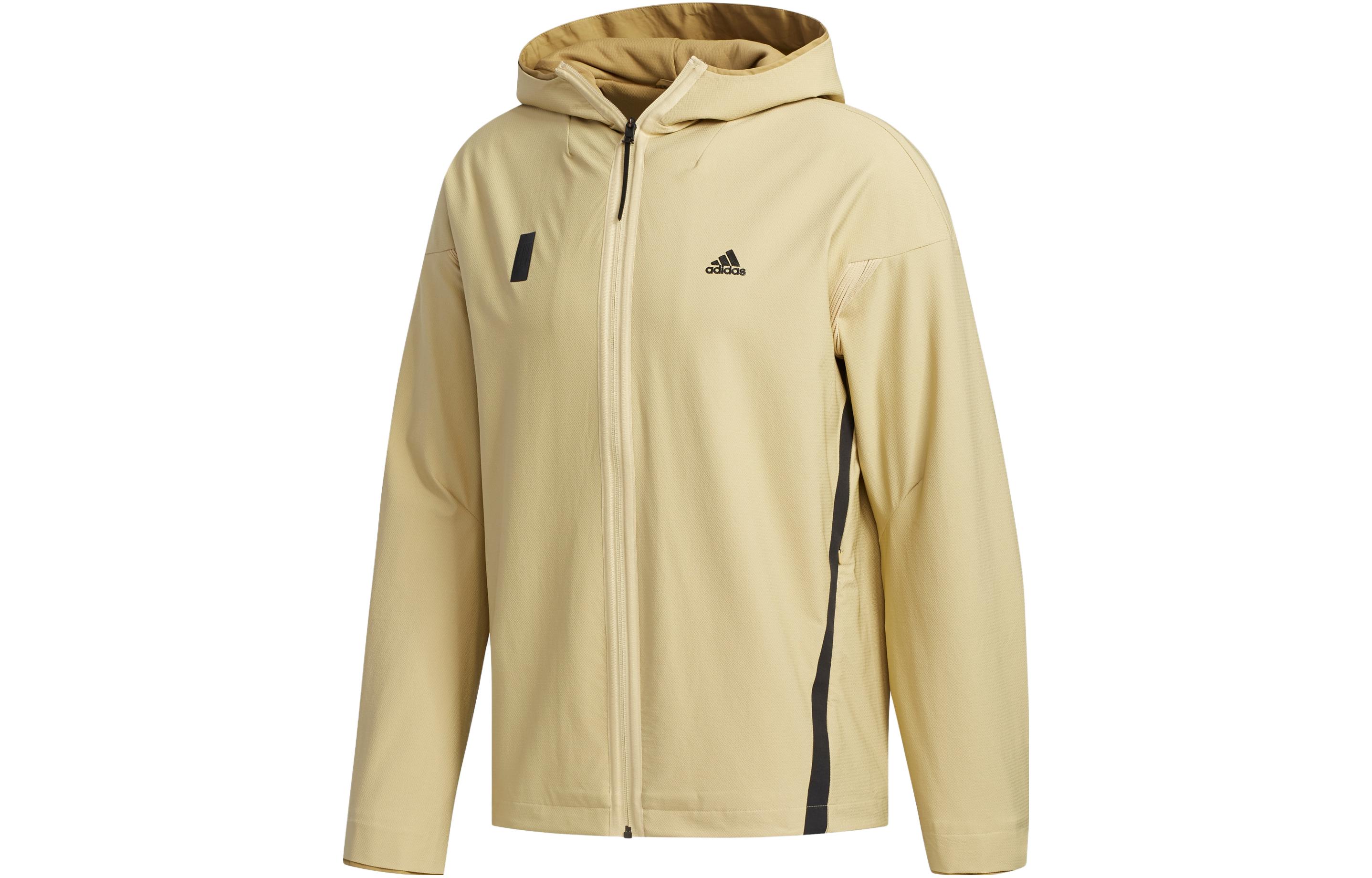 adidas WJ JKT WV WUJI Series Outdoor Windproof Hooded Jacket Sandstorm FJ0201