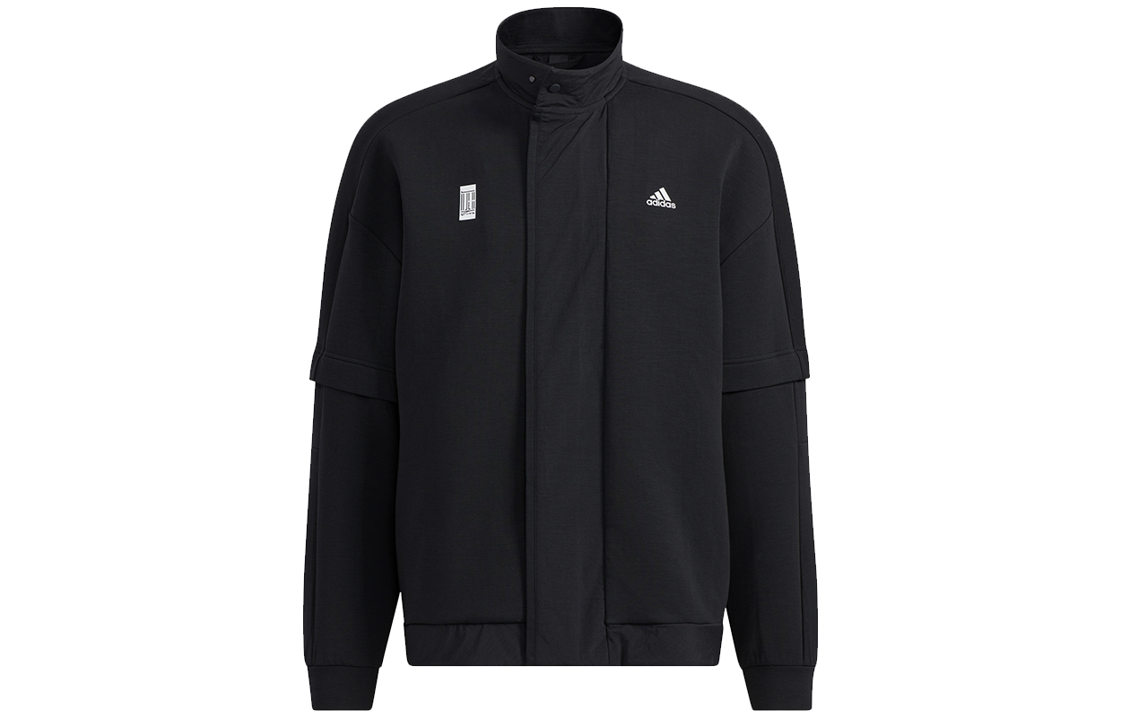 adidas Wj Kn Mid Black Breathable Casual Sport Jacket H39318