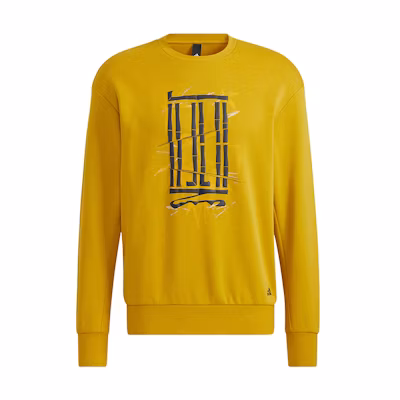 adidas WJ Logo Crewneck Sweatshirt Gold - Wuji Series Graphic Pullover H39313