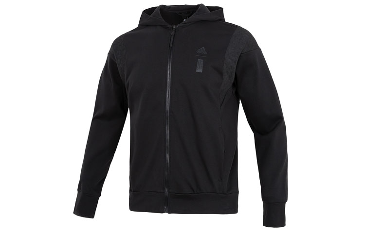 adidas WJ Premium Knit Hoodie Jacket - Black Casual Sportswear HM2954