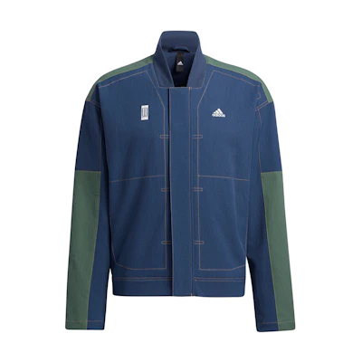 adidas WJ Series Denim Training Jacket Navy Blue Casual Sportswear GP0905