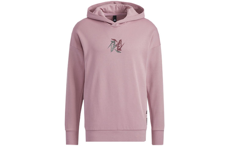adidas WJ SWT Hood Wuji Series Printed Pullover Hoodie Men’s Light Purple HE5119
