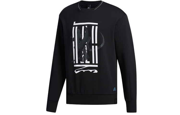 adidas WJ SWT Logo Crewneck Pullover Sweatshirt - Black FM9345
