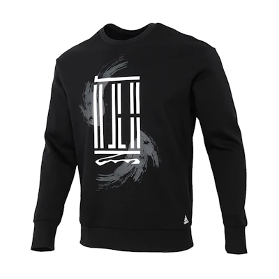 adidas WJ SWT Logo Printed Crewneck Sweatshirt - Black GP0918