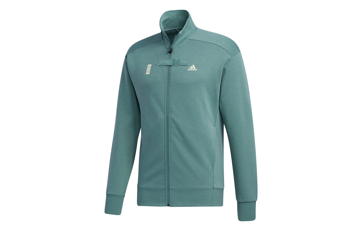 adidas WJ TT Full-Zip Stand Collar Jacket Emerald Green GM4458