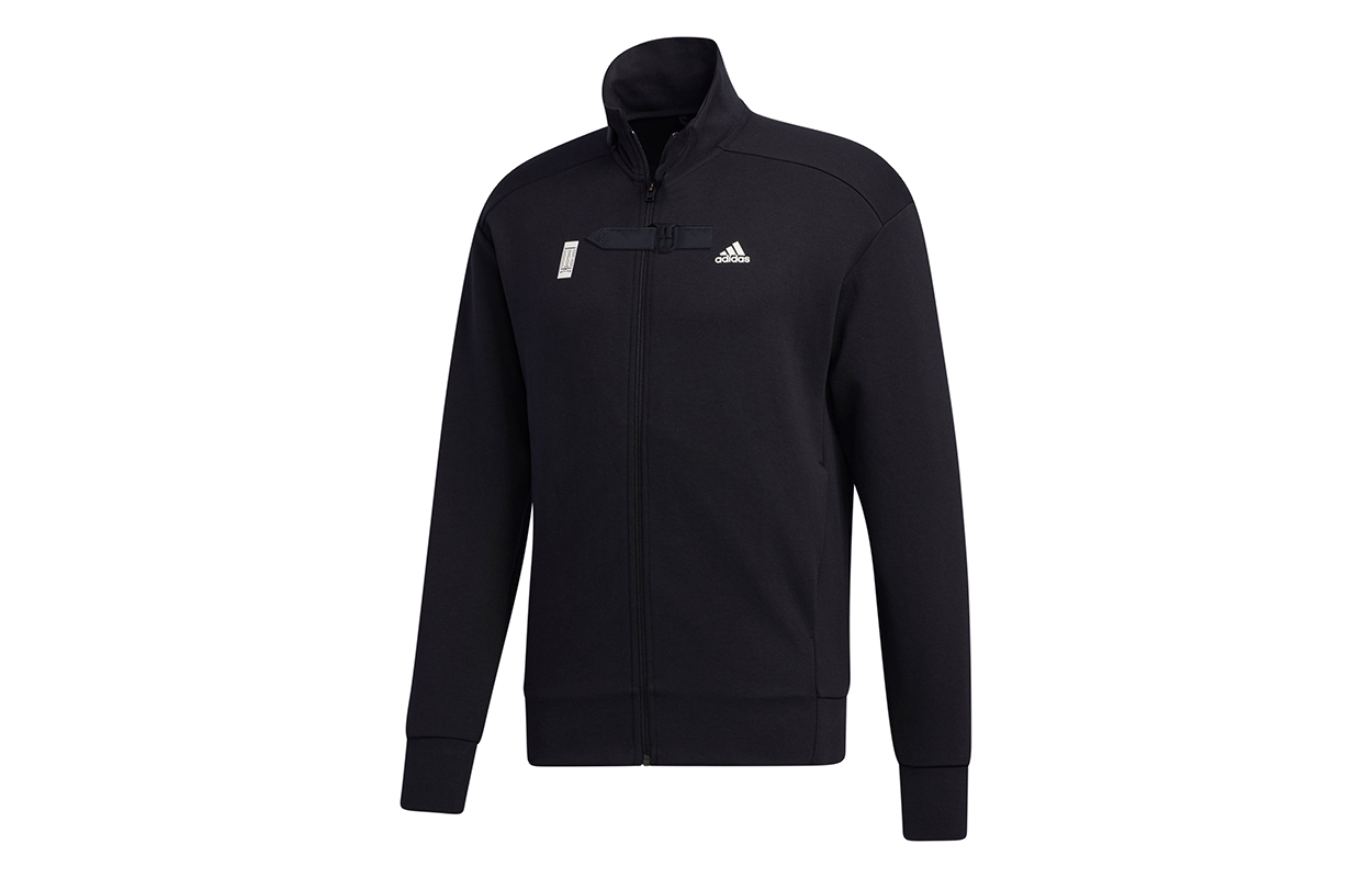 adidas WJ TT Full-Zip Stand Collar Sports Jacket Black GM4455