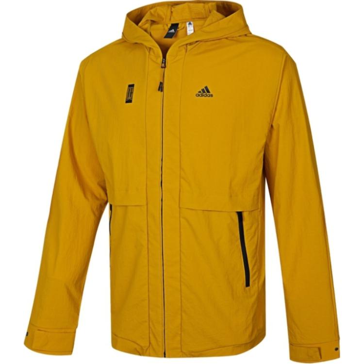 adidas WJ WV WB Soft Comfort Hooded Jacket Yellow Mens H39262