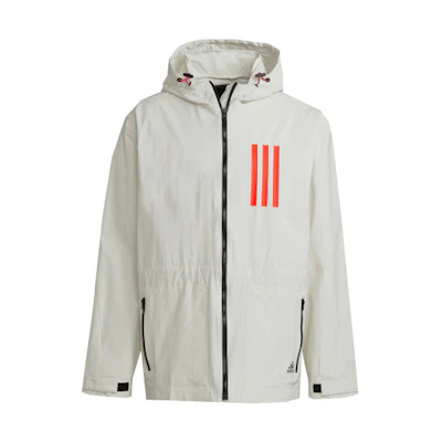 adidas WND Colorblock Striped Hoodie Jacket Yellow White H39855