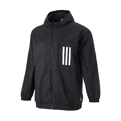 adidas WND Hooded Woven Jacket Black Casual Sportswear H42037