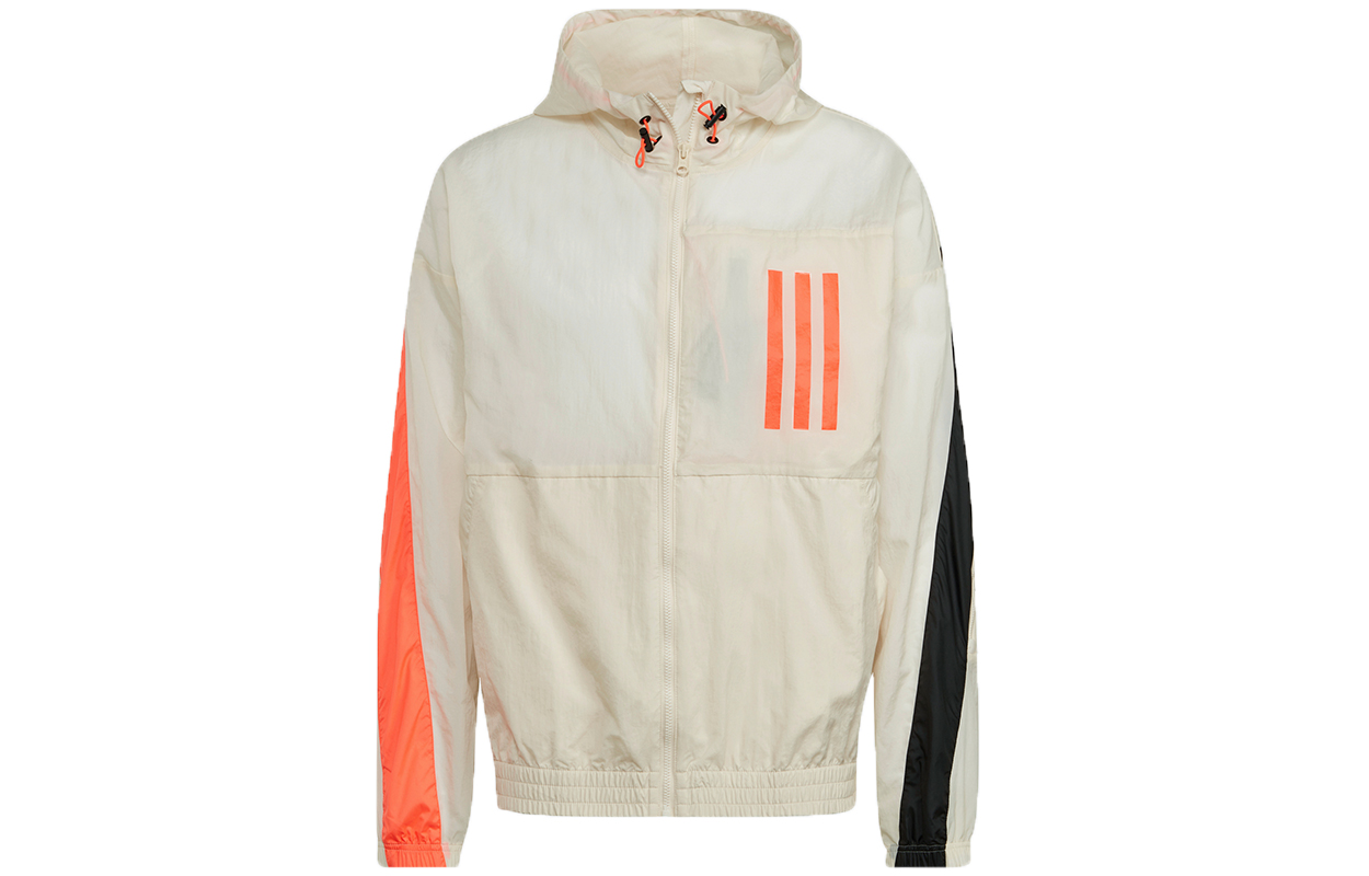 adidas WND M Mo Ther Casual Sports Hoodie Jacket Off-White H39836