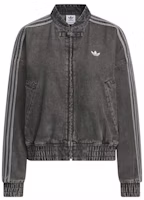 adidas Womens CTT Chinese Track Top Jersey Jacket (Asia Sizing) Medium Black Denim adidas Womens CTT Chinese Track Top Jersey Jacket (Asia Sizing) Medium Black Denim