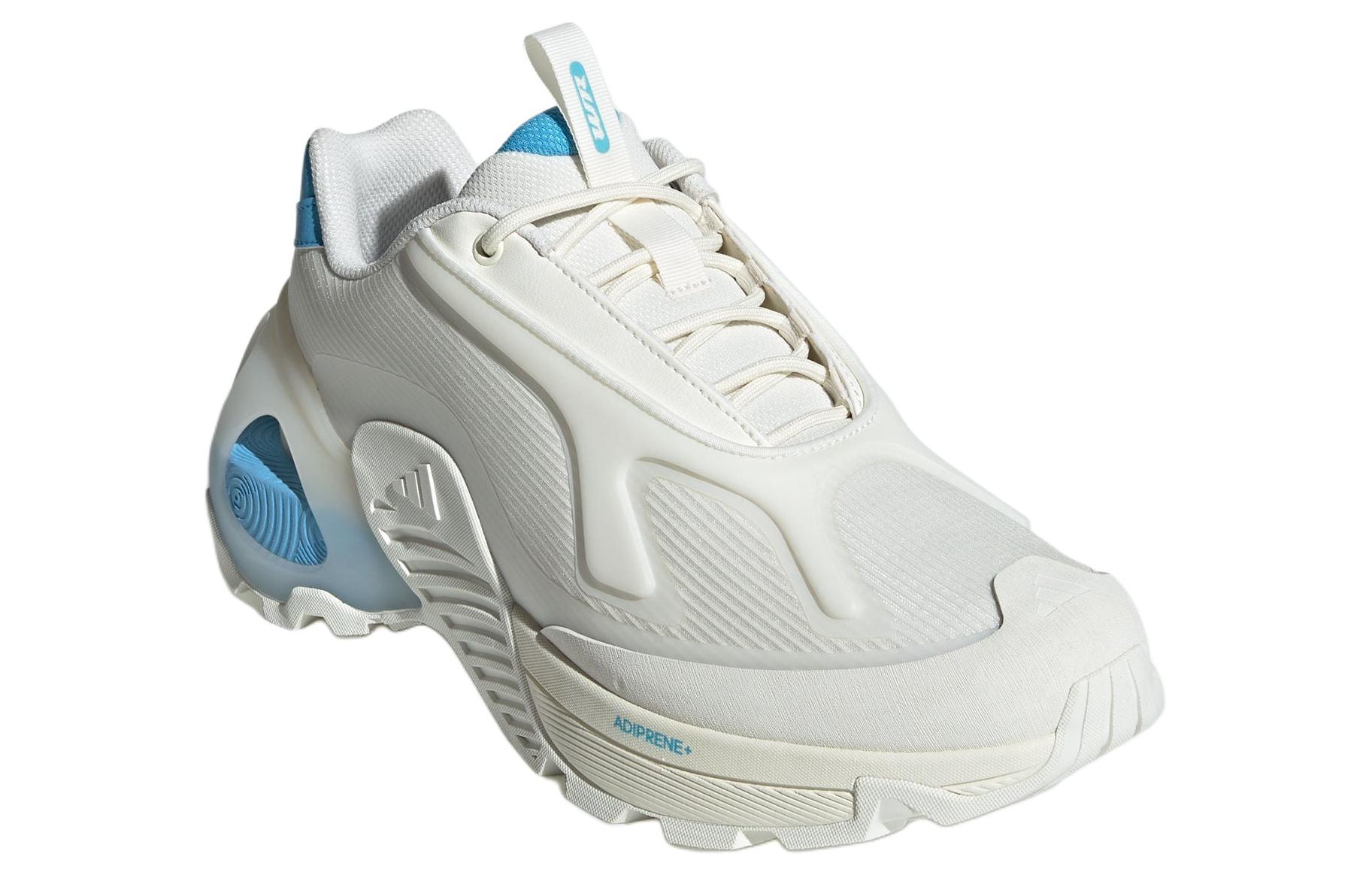 Lookbook adidas Edge Runner Wonder 厚底時尚 輕機甲鞋-岩石 織物合成革防滑耐磨 低幫 休閒跑步鞋 男女同款 白藍